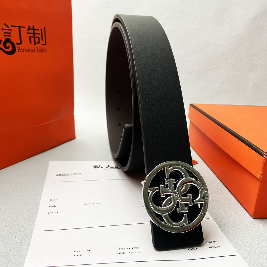 2025 สไตล์ใหม่แสงหรูหรา guss เข็มขัดกาแฟสีดําสองด้านทุกการแข่งขันสไตล์ใหม่ผู้ชายผู้หญิงเข็มขัดหนังพร