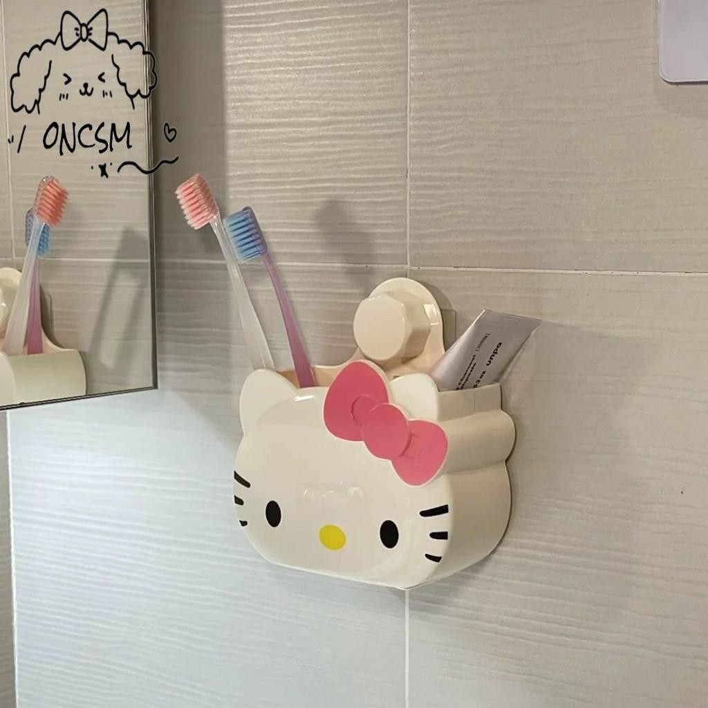ชั้นวางแปรงสีฟันคิตตี้-ที่จัดระเบียบติดผนังห้องน้ําอเนกประสงค์สําหรับที่เก็บท่อระบายน้ํา