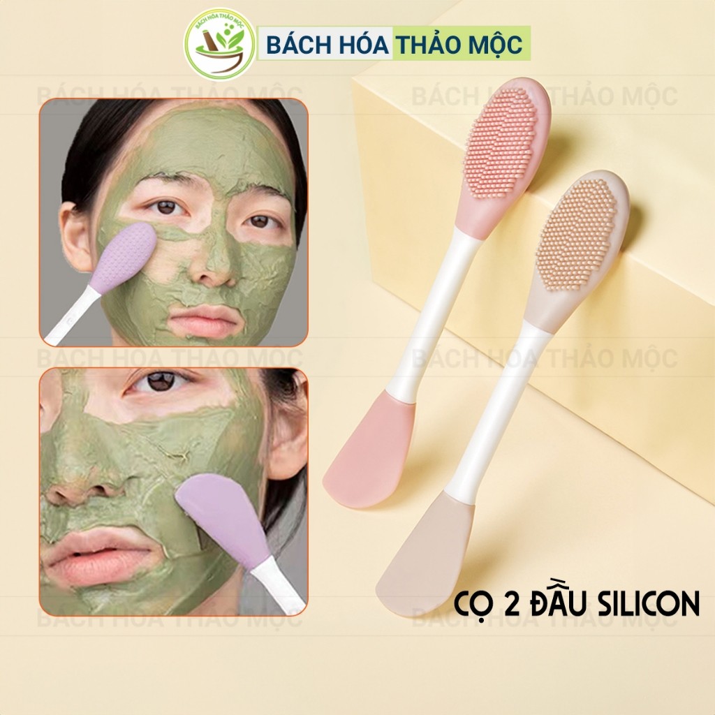 แปรงมาส์กซิลิคอน 2 หัว ทําความสะอาดรูขุมขนอย่างล้ําลึก | แผนกสมุนไพร