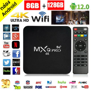 กล่องทีวี Android MXQ PRO 5G Android 12.0 กล่องสมาร์ททีวี YouTube Netflix Disney Google รองรับไทย