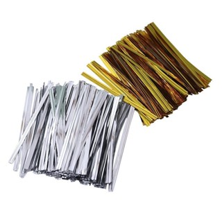 ลวดมัดปากถุง ลวดเมทัลลิก ยาว10 ซม. 800ชิ้น/ซอง
