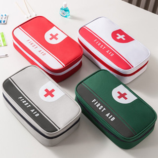 COD กระเป๋ายา/ชุดปฐมพยาบาล กันน้ำ ผ้า Oxford หลายช่อง จัดเก็…