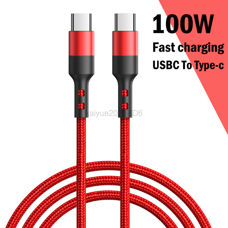 0.3M 1 M 2 M 100W USB C ถึง USB Type C สาย USBC PD Fast Charger สายไฟ USB-C Type-C สําหรับ Xiaomi mi