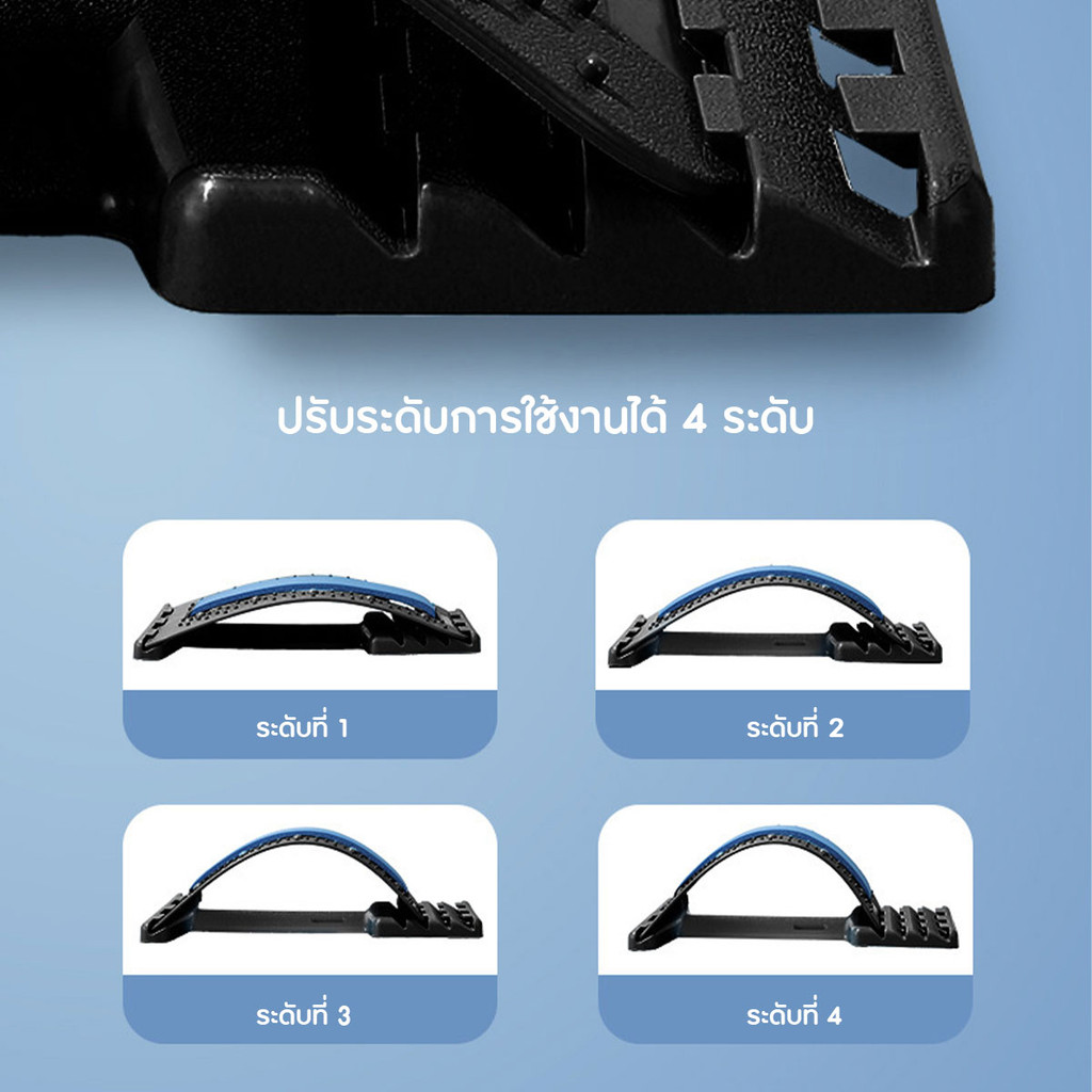 แท่นรองหลังยืดหลัง แผ่นรองเอวหมอนรองกระดูกสันหลัง นวดผ่อนคลาย พร้อมส่งจากรังสิต - รูปที่ 3