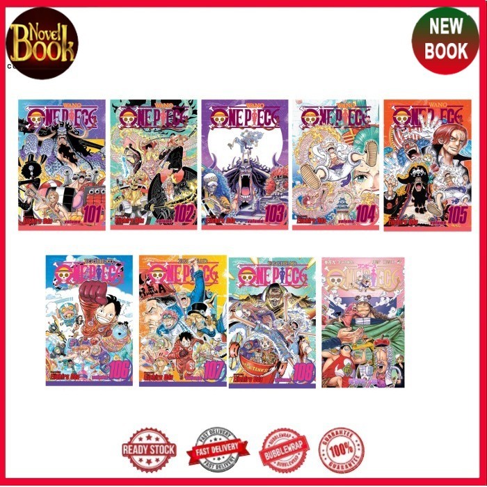 One Piece manga, Vol.101-110 (English) - TokoNovelBook