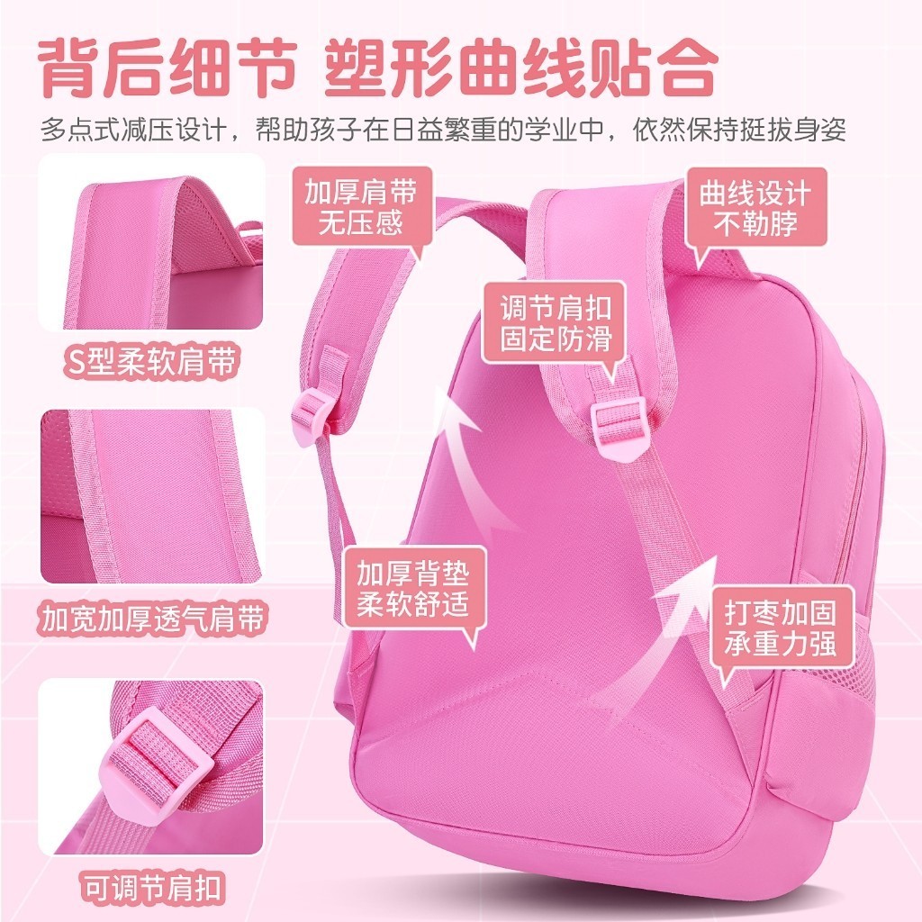 LOTPAN กระเป๋านักเรียนประถม กันน้ํา ความจุขนาดใหญ่ เกรด 1-3-7 สําหรับเด็กอนุบาล - รูปที่ 4