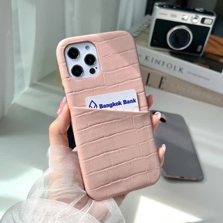 [i17]พร้อมส่ง🧸 E1S1 เคสหนังใส่บัตรมินิมอล (V1) สำหรับ iPhone minimal เคสใส่บัตร🍦 เคสไอโฟน I11-15Plus,16Plus,17P,17Promax