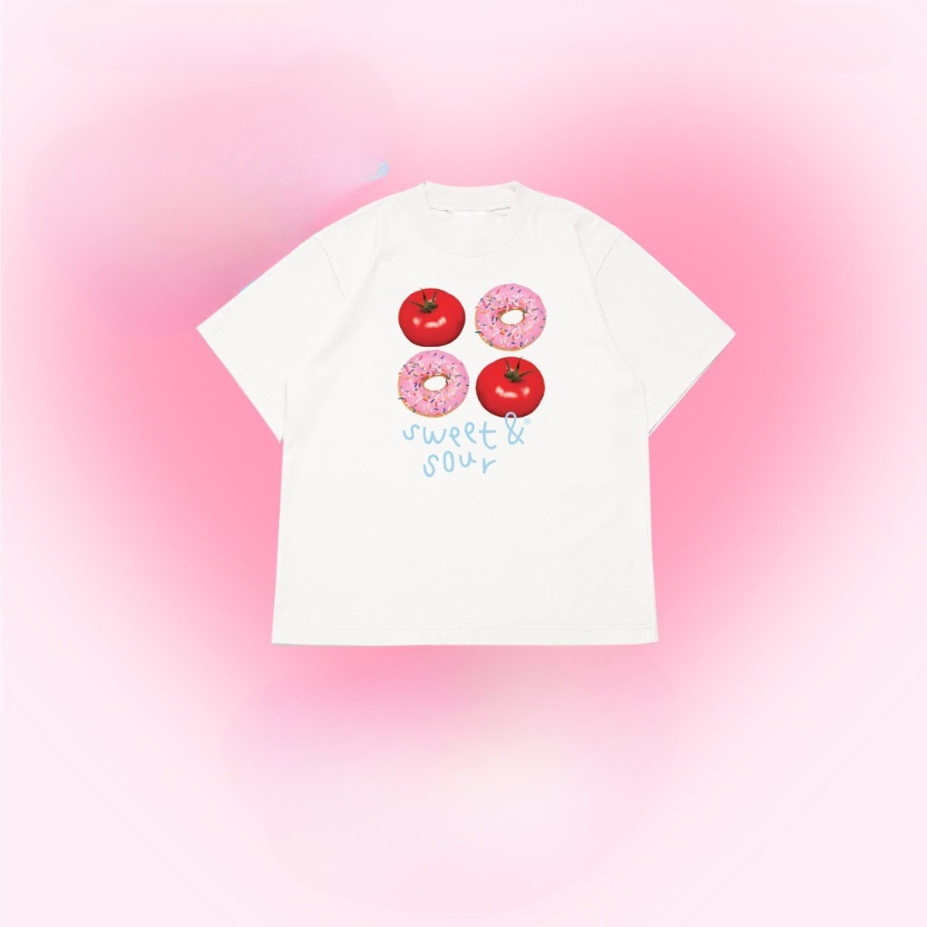 (จัดส่งตลอด 24 ชั่วโมง）Angle Official เสื้อยืดโอเวอ์ไซส์