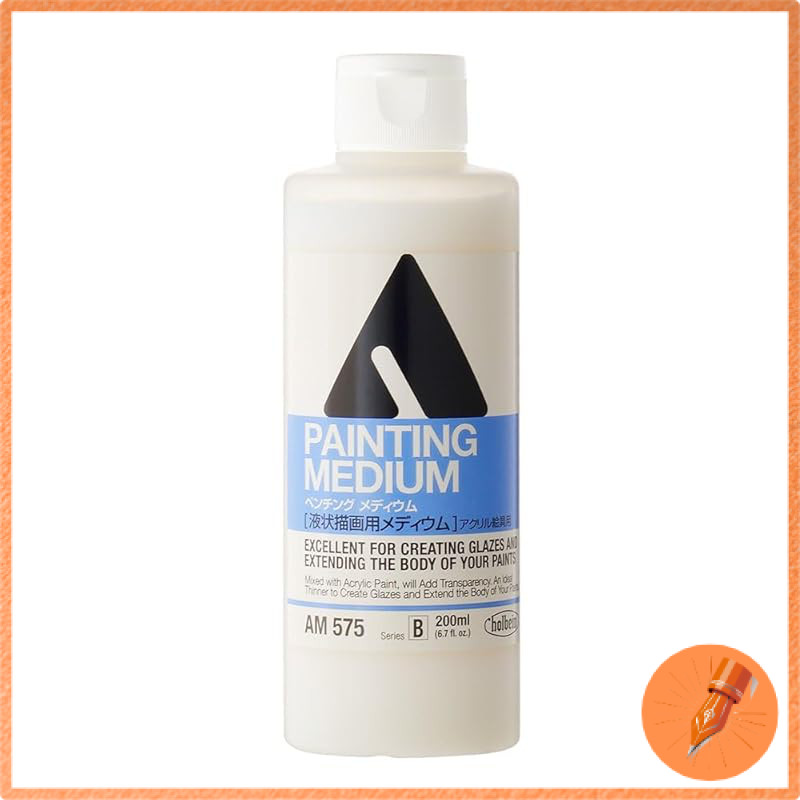 Holbein Acrylic Medium AM575 200ml Painting Medium (Liquid Drawing Medium) 14575