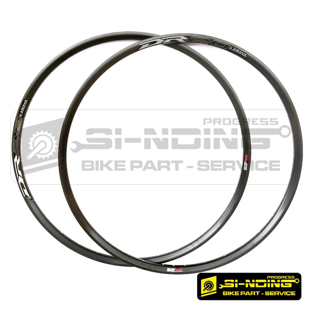 ขอบ Velg Araya MTB Bike 27.5 Dr20 ขอบรู 32 รู 32 ชม. โลหะผสม Double Wall สีดํา Dr 20
