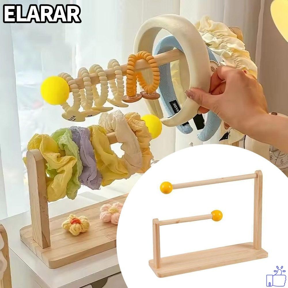 เอลรา‌R Hairband Storage Rack,ไม้ Multifunctional Hair Band Hair Rope Hair Tie Holder,ผม Hoop Holder