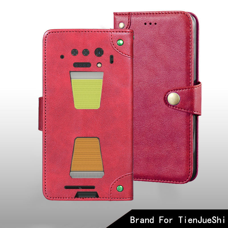 เหมาะสําหรับ 8849 Tank 2 Pro เคสโทรศัพท์ Flip Phone Leather Case 8849 Tank HD Tempered Film