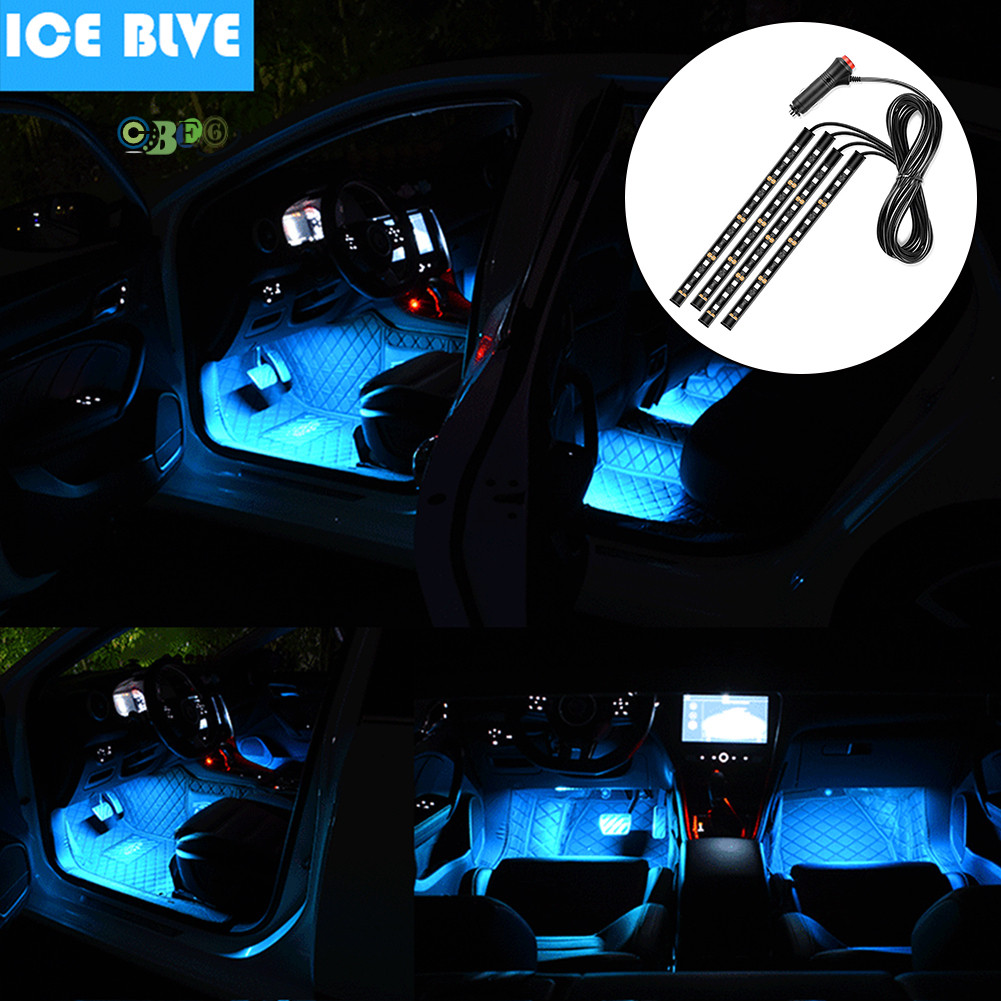 บรรยากาศภายในรถยนต์ LED RGB Strip Light Highlight LED Strips Car Part