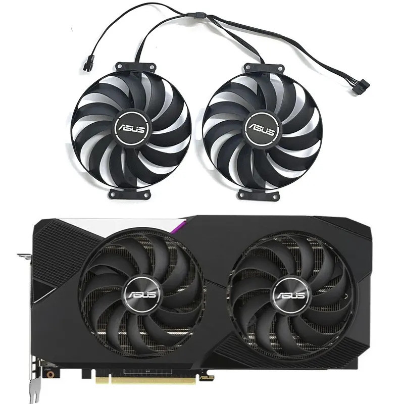 95MM7PIN CF1010U12S T12921SU FDC10U12S9-C RTX3070TI 3060TI GPU พัดลมสําหรับ Asus Dual GeForce RTX 30