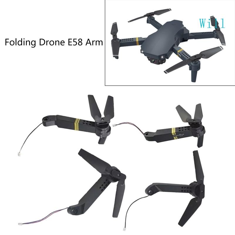 จะ 4x แกนแขนมอเตอร์ใบพัดสําหรับ E58 L800 JY019 S168 RC Quadcopter อะไหล่