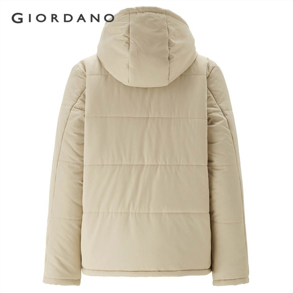 GIORDANO جاكيت نسائي مبطن بقبعة وسحاب — صورة 3