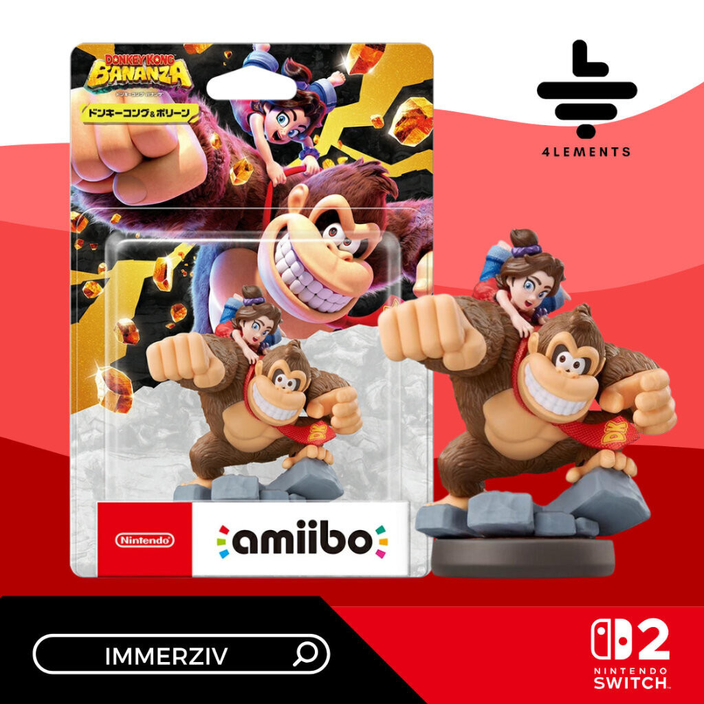 (พร้อมส่ง) AMIIBO DONKEY KONG & PAULINE (DK BANANZA)