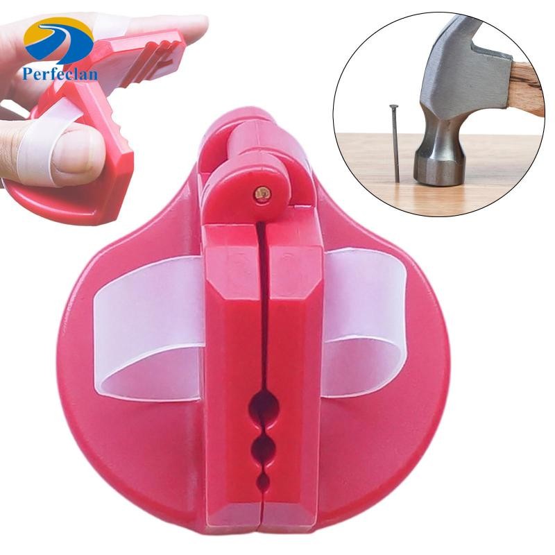 [Perfeclan] ที่วางเล็บสําหรับตอกนิ้วป้องกันแกดเจ็ตแบบพกพาสําหรับการปรับปรุงบ้านงานไม้ช่างไม้งานฝีมือ