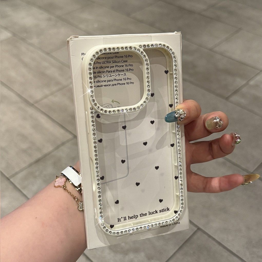 หรูหราเต็มหน้าจอรักเจาะด้านข้างสองด้านเคสโทรศัพท์มือถือสํา รูปที่ 2