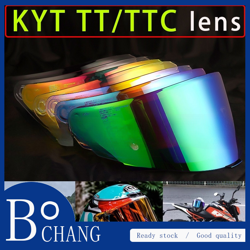 KYT TT/TTC/NFR/NXR Visor เลนส์ FIt สําหรับ KYT TT Course / NFR/NXR/GP หมวกกันน็อค KYT แบบเต็มหน้า