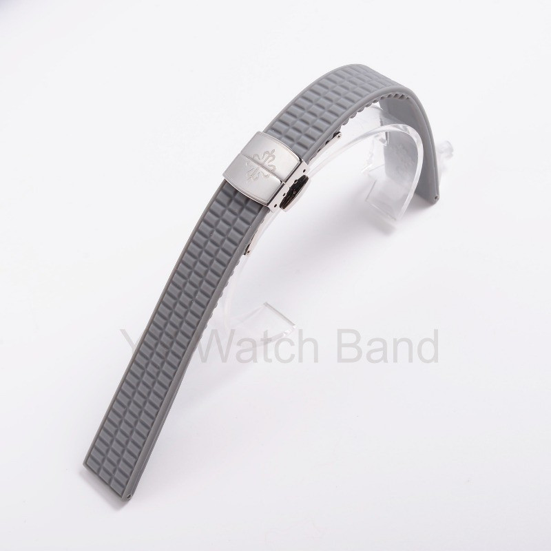 18 มม.19 มม.สายคล้องคอซิลิโคนสําหรับ Patek Philippe Aquanaut 5067A-001 Series ยางนุ่มนาฬิกาเปลี่ยนสร้อยข้อมือ - รูปที่ 2