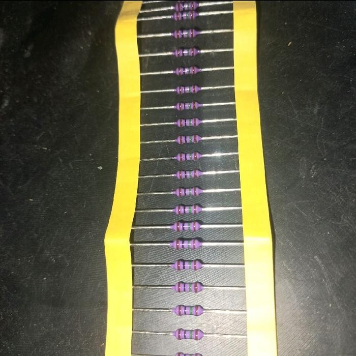 UNGU Resistor 1m 1/4 วัตต์สีม่วง original japan zero R 1 mega 1mega 1/4W 1% W ori 1