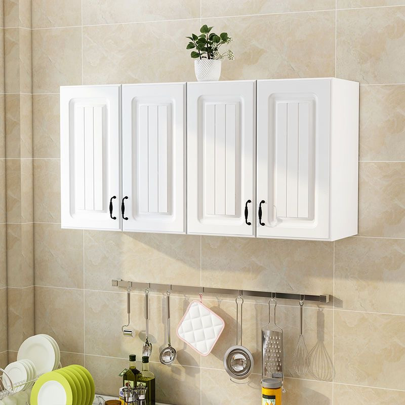 ตู้ครัวไม้เนื้อแข็งแบบเรียบง่าย ตู้แขวนผนัง ตู้เก็บของติดผนัง