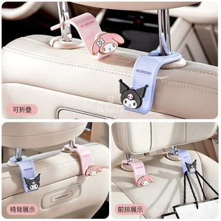 ขอเกี่ยวรถยนต์ Sanrio น่ารัก (Kuromi, Hello Kitty, Cinnamoroll) สำหรับเกี่ยวของหลังเบาะ รองรับน้ำหนักดี ช่วยจัดระเบียบในรถ ของน่ารักจำเป็นต้องมี