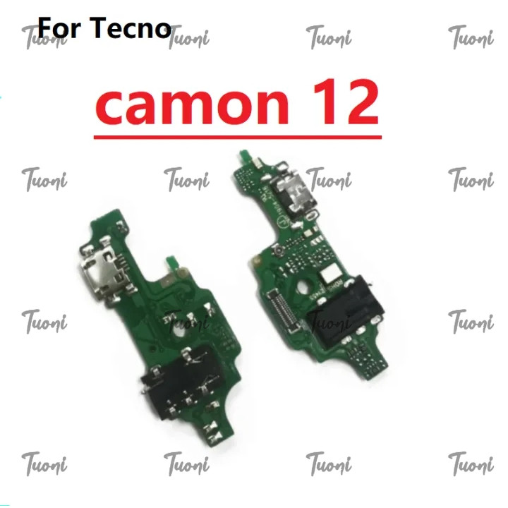Charger USB ชาร์จพอร์ต Dock ปลั๊กซ็อกเก็ตแจ็คเชื่อมต่อ Flex สําหรับ Tecno Camon 12 15 air 17 17 Pro 
