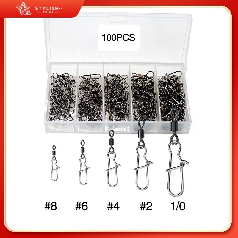 อุปกรณ์ตกปลาหลากหลายชนิด อาทิเช่น ขั้วต่อ ตัวควบคุม และเหยื่อล่อ