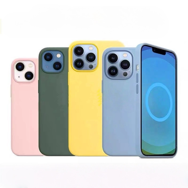 เหมาะสําหรับ ไอโฟน 13 มือโปร สูงสุด ซิลิโคนเหลวแม่เหล็กเคสโทรศัพท์แอนิเมชั่น 13 ป้องกันการตกฝาครอบป้องกัน