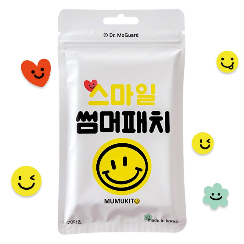 Mumu Kitto Smile Summer Patch Insect Repellent Patch 70 Sheets, 70 Sheets, 1 Pack