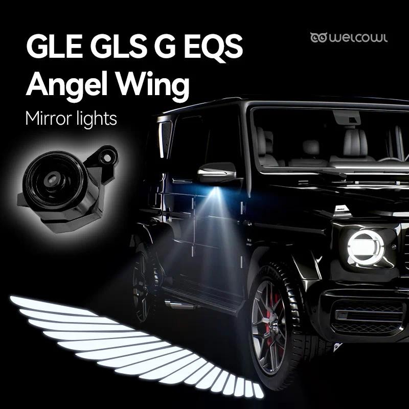 กระจกมองหลังพรมโคมไฟสําหรับMercedes-Benz GLE GLS GLE53 GLE43 G63 G500 G Class W464 W167 Ambient Ligh