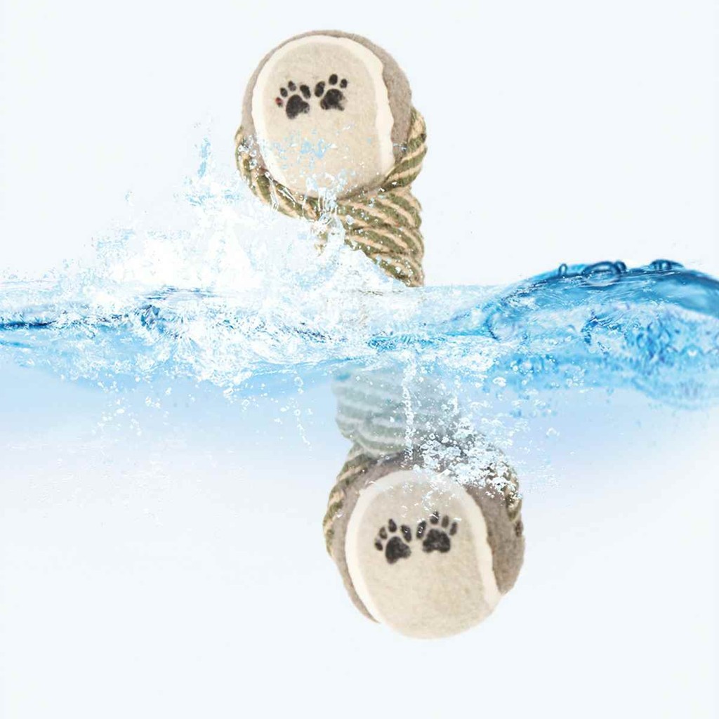 เชือกเทนนิส 2 หัว เชือกของเล่นสําหรับ DOGS TO CLEAN TEETH -IP888