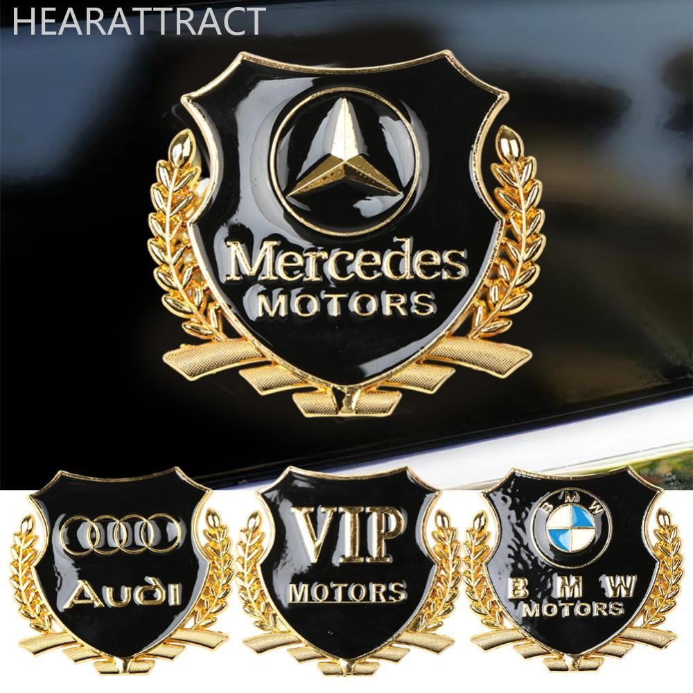HEARATTRACT 3D โลหะรถ VIP มอเตอร์สัญลักษณ์ Badge Decal Trunk สัญลักษณ์ด้านหลัง Tailgate อุปกรณ์เสริม