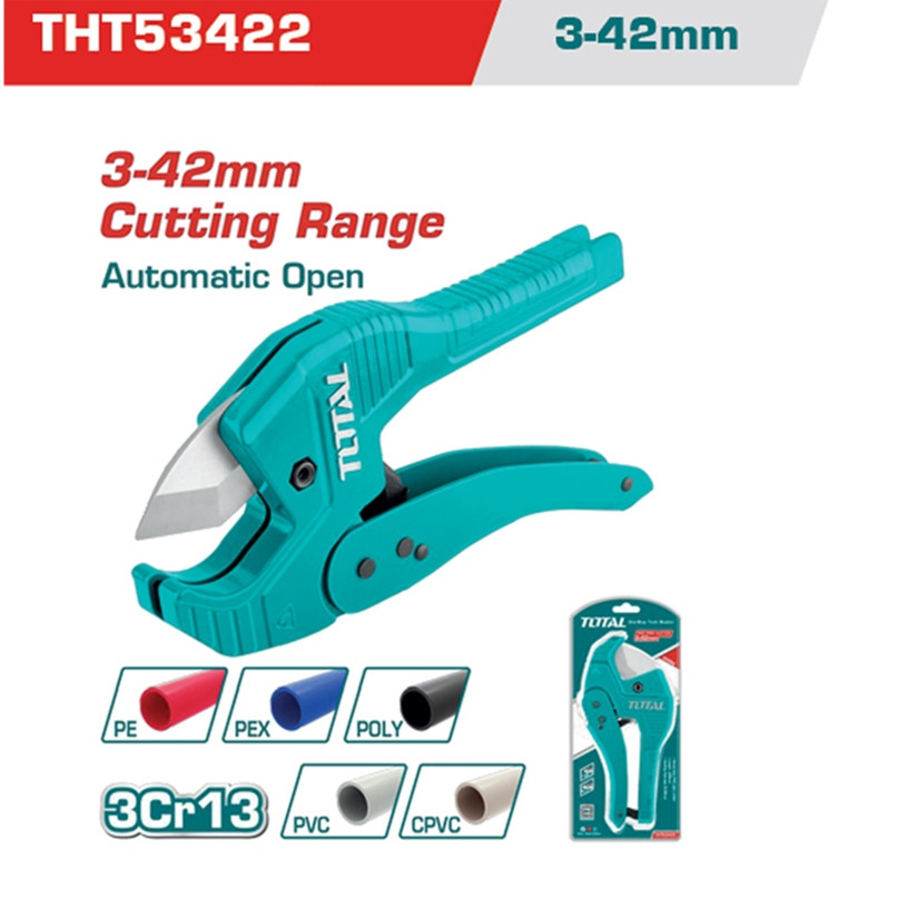 ออกใบกำกับภาษีได้ กรรไกรตัดท่อ PVC 225mm TOTAL #THT53422