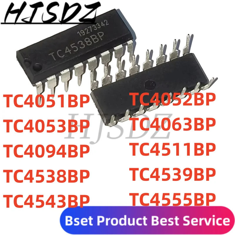 1-5PCS TC4511BP TC4094BP TC4063BP TC4053BP TC4555BP TC4052BP TC4543BP TC4051BP TC4538BP TC4539BP DIP ชิป ic