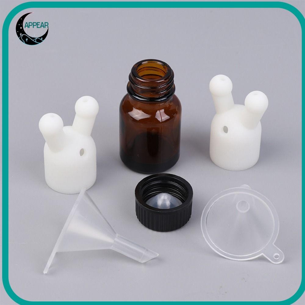 APPEAR น้ําหอม Inhaler, Leakproof Double Hole Essential Oil Inhaler Cap, Mini Plastic Essential Oil 