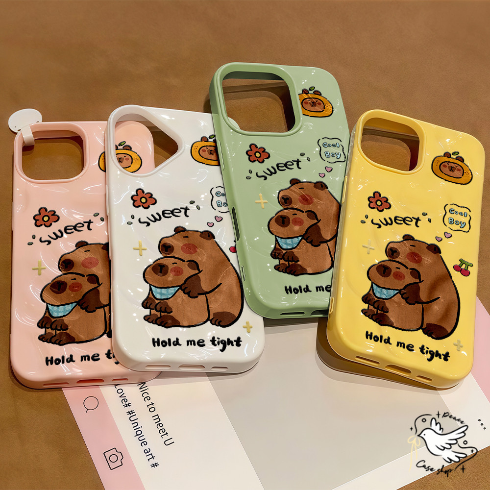 COD-ในไทย💥For iPhone 16 15 14 13 12 11 Pro Max X XS XR XS 7 8 Plus เคส หมีน้อยน่ารัก Candy Color Wave เคสนิ่ม กันกระแทก - รูปที่ 7