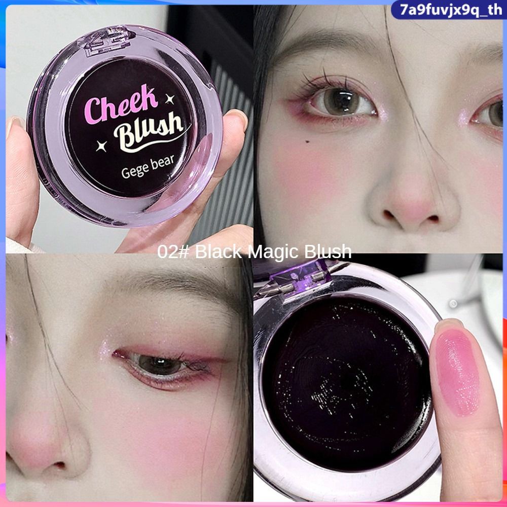 GegeBear Crystal Transparent Blush ให้ความชุ่มชื้น Natural Ruddy Delicate Powder Blush