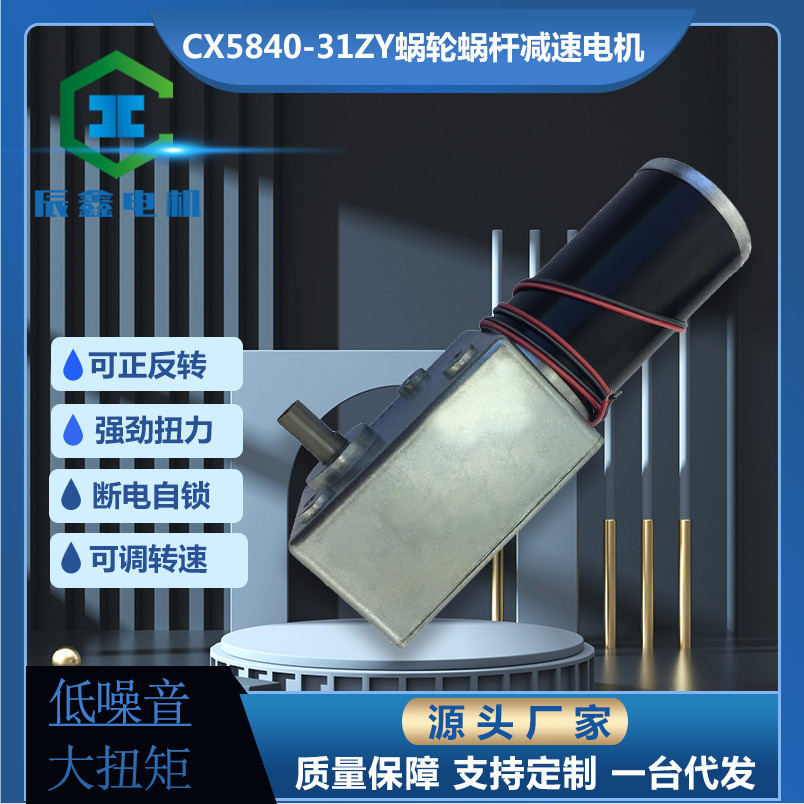 厂供5840齿轮箱31ZY蜗轮蜗杆扭蛋售货机微型高效能直流减速电机