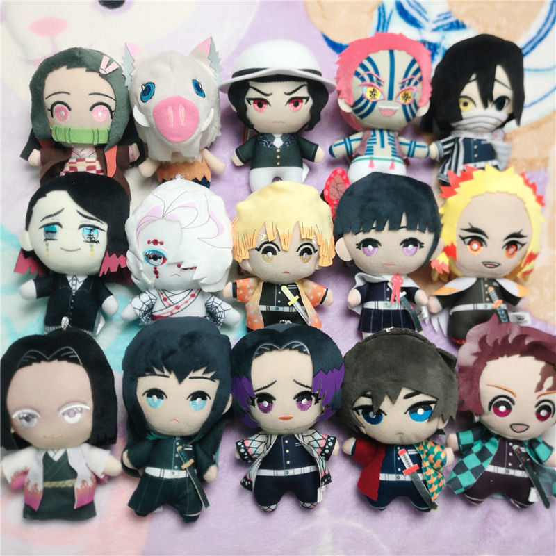 【พร้อมส่ง】ท่าโพสของดาบพิฆาตอสูร ชิโนบุ  ตุ๊กตาขนฟูโคโช และ ทันจิโร่ คามาโดะ แอคชั่นฟิกเกอร์ บทบาทสมม