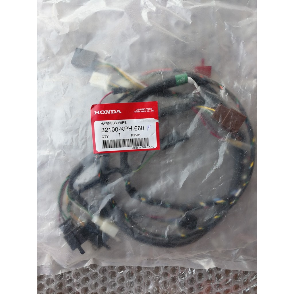 สายไฟชุด แท้ศูนย์ เวฟ Wave125 r สตาร์ทเท้า Harness Wire 32100-KPH-660