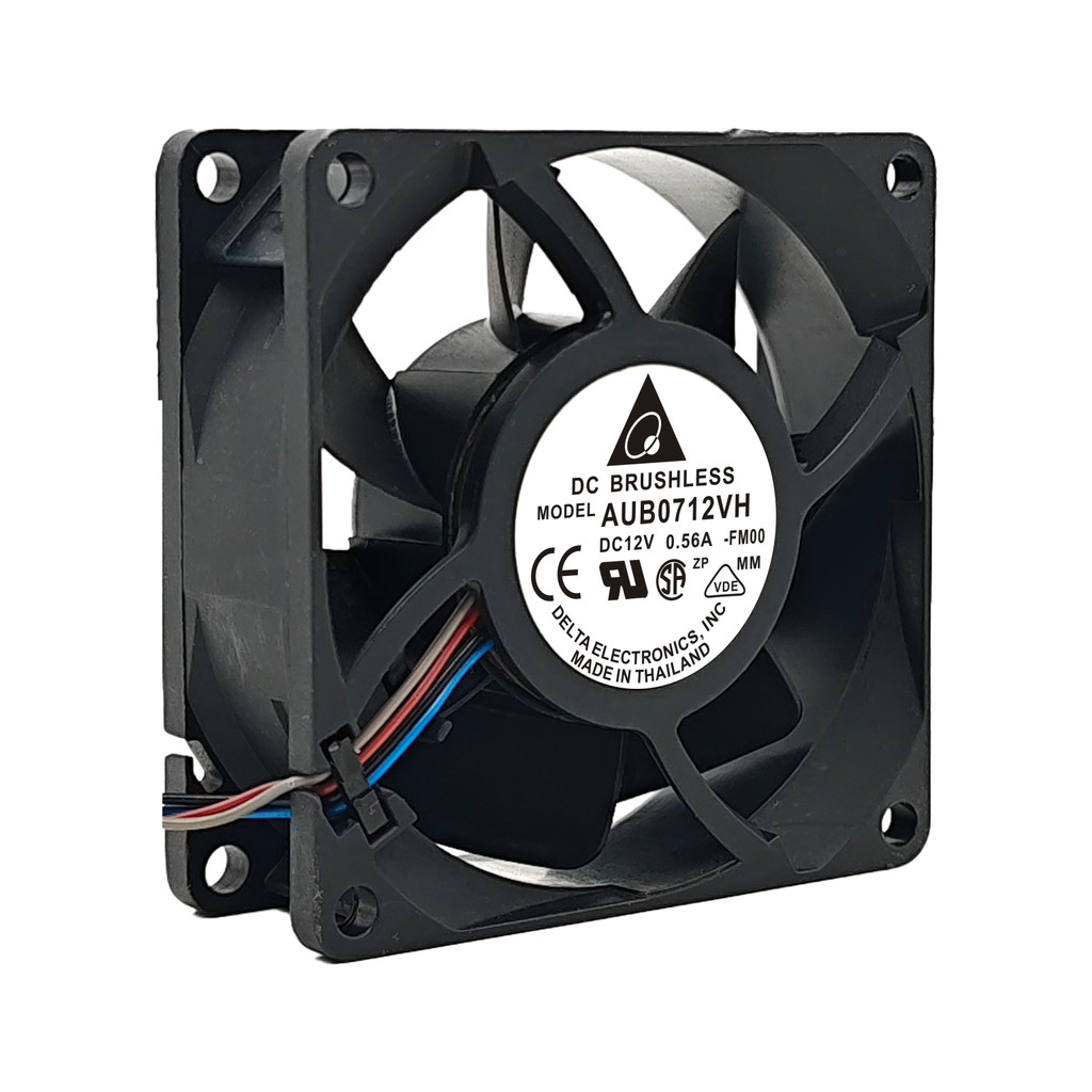 Delta AUB0712VH 12V 0.56A 7025 พัดลม 7 ซม. 4 สายควบคุมอุณหภูมิปริมาณอากาศขนาดใหญ่
