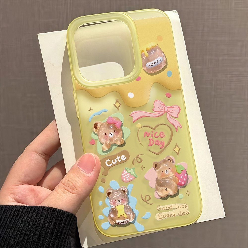 จัดส่งในพื้นที่ เคสมีน้ำค้างแข็งTPU รู้สึกดี มีสีสัน For IPhone16 15 14 13 11 7 8 plus Pro Promax X XR XSMAX DKMS512 - รูปที่ 4