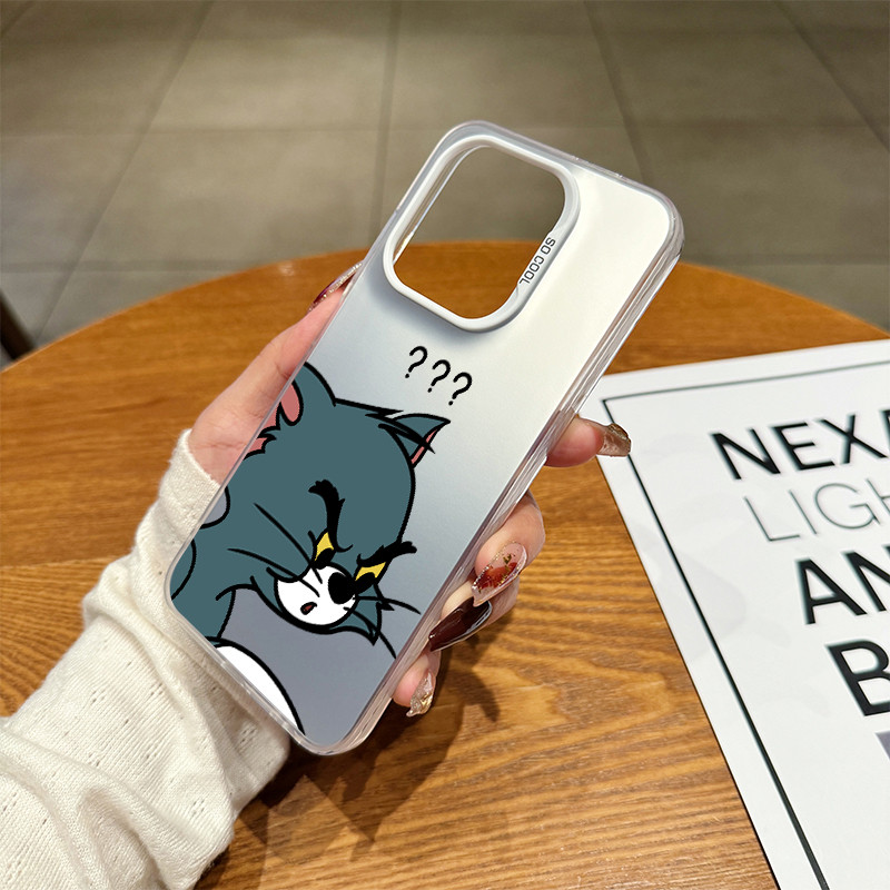 เคสโทรศัพท์ Vivo Y17s Y18 Y15 Y22 Y21 Y27 Y17 Y78 Y20 Y12i Y02 Y15s Y33s Y36 Y100i Y12s ทอมและเจอรีฉากตลก โทรศัพท์ จัดส่ - รูปที่ 3