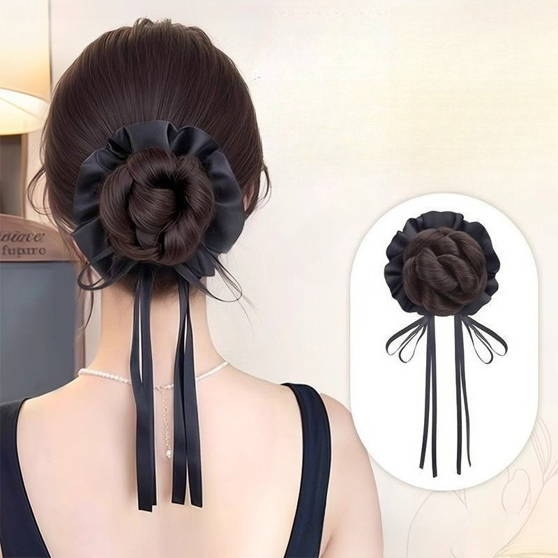 accessories ผมตกแต่งสำหรับผู้หญิง - กิ๊บติดผม, หางม้าปลอม, และริบบิ้นดอกไม้ ลุคธรรมชาติ กันความร้อน