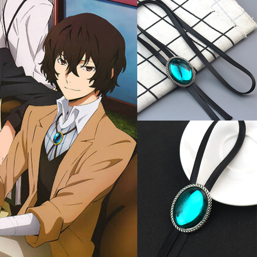 สร้อยคอยอดฮิตจากอนิเมะ Bungo Stray Dogs ตัวละคร Dazai Osamu เหมาะสำหรับคอสเพลย์และอุปกรณ์เสริมแฟชัน