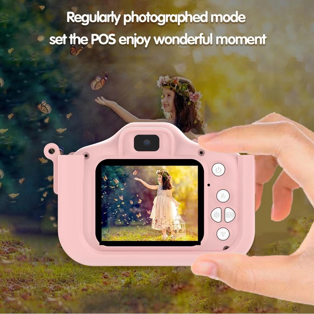 กล้องถ่ายรูปดิจิตอลเด็ก 48MP HD 1080p หน้าจอ 2.0 นิ้ว เลนส์คู่พร้อมการ์ด 32GB thumbnail 5