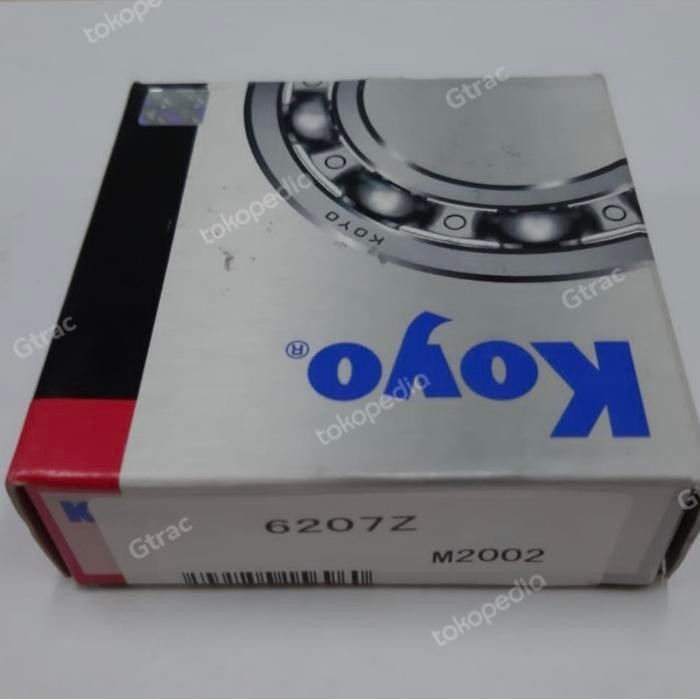 BEARING 6207 Z KOYO JAPAN 6207Z (หมวกเหล็กด้านข้าง)